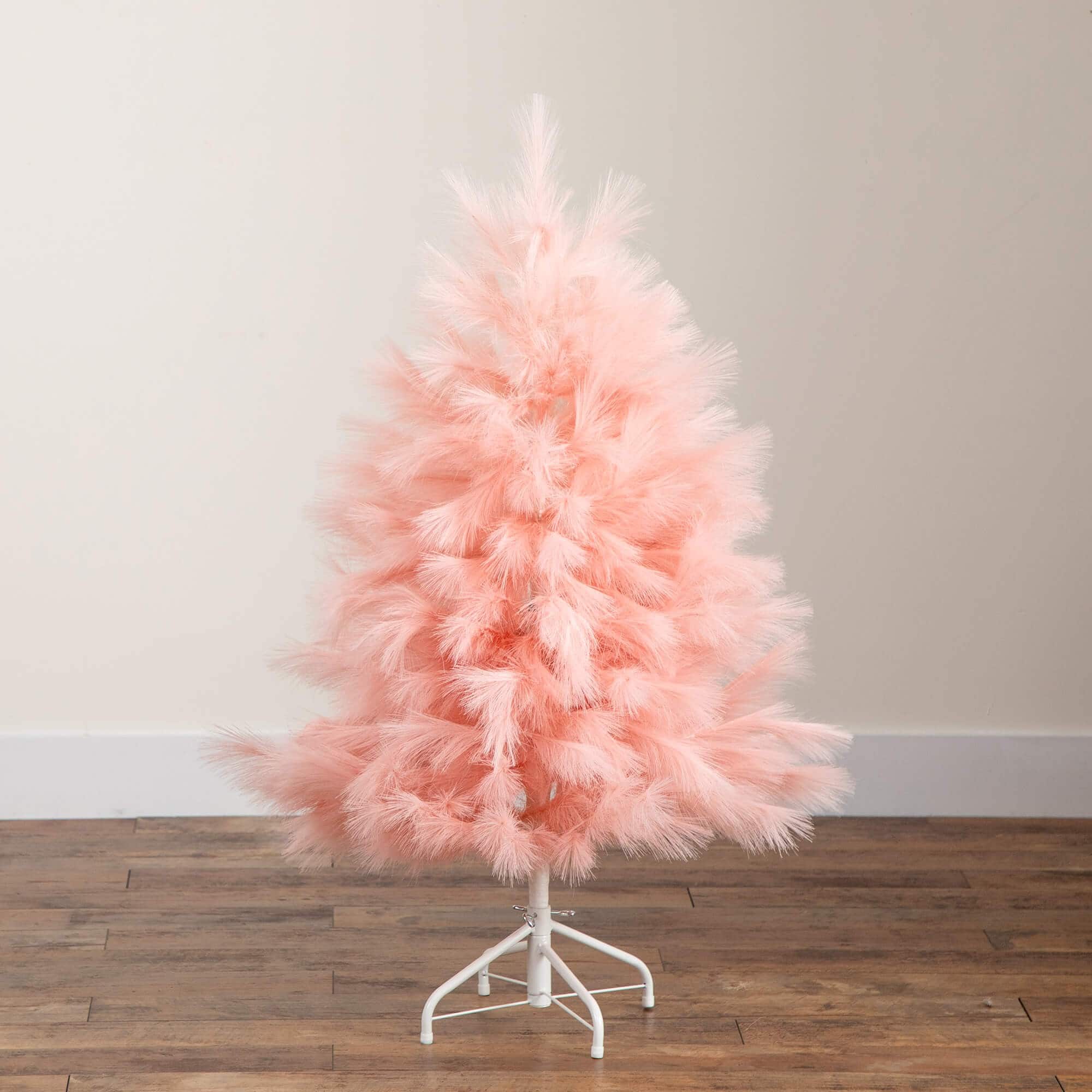 4ft. Unlit Pink Pampas Grass Artificial Christmas Tree